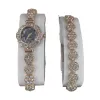 Lujo oro diamantes diamantes relojes con exquisito conjunto de pulsera moda tendencia para las mujeres accesorios regalos Item Picture